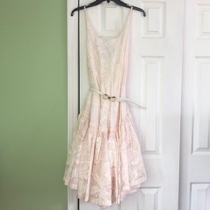 Floral print special occasion gown